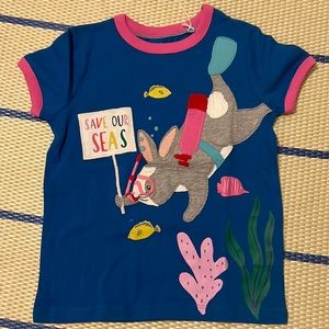 Mini Boden t-shirt for toddler girl 5-6 years old
